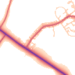 Daytime road noise heatmap for DH6 3HU