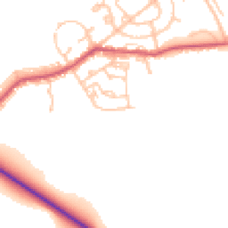 Daytime road noise heatmap for DH6 3HZ