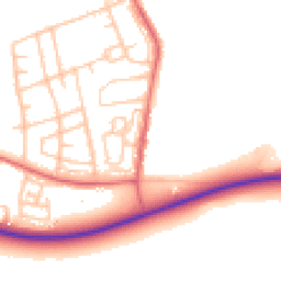 Daytime road noise heatmap for DH6 3LF