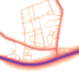 Daytime road noise heatmap for DH6 3RL