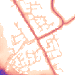 Daytime road noise heatmap for DH6 4AA