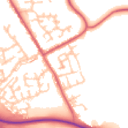 Daytime road noise heatmap for DH6 4BD