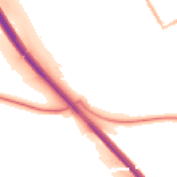 Night-time road noise heatmap for DH6 4EQ