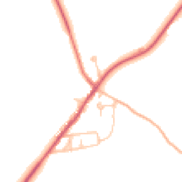 Daytime road noise heatmap for DH6 4QG