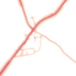 Daytime road noise heatmap for DH6 4QX