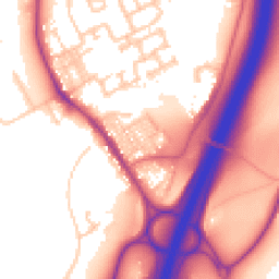 Daytime road noise heatmap for DH6 5BB
