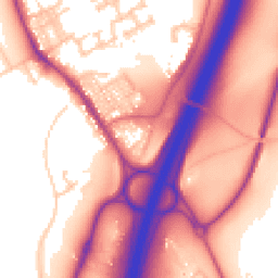 Daytime road noise heatmap for DH6 5BU