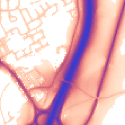 Daytime road noise heatmap for DH6 5BW