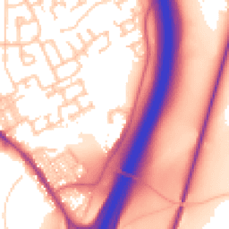 Daytime road noise heatmap for DH6 5DA