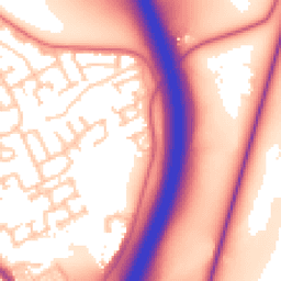 Daytime road noise heatmap for DH6 5FA