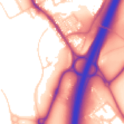 Daytime road noise heatmap for DH6 5FL