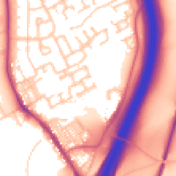 Daytime road noise heatmap for DH6 5QA