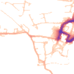 Daytime road noise heatmap for DL10 4AS
