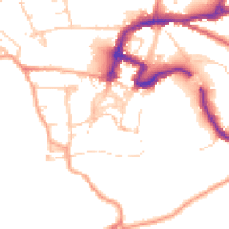 Daytime road noise heatmap for DL10 4JW