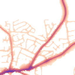 Daytime road noise heatmap for DL10 4PQ