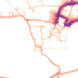 Daytime road noise heatmap for DL10 4QT