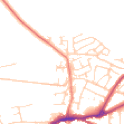 Daytime road noise heatmap for DL10 4YY