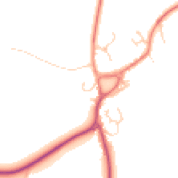 Daytime road noise heatmap for DL10 6EZ