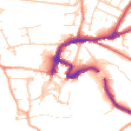 Daytime road noise heatmap for DL10 7AB