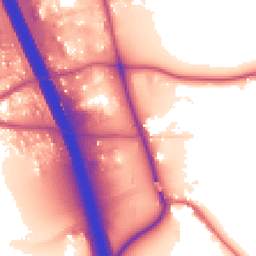 Daytime road noise heatmap for DL10 7HB