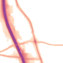 Night-time road noise heatmap for DL10 7JD