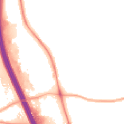 Night-time road noise heatmap for DL10 7JE