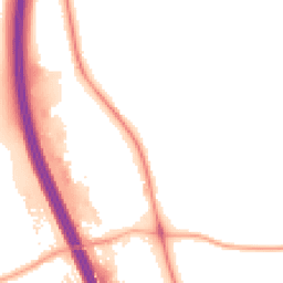 Night-time road noise heatmap for DL10 7JF