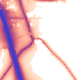 Daytime road noise heatmap for DL10 7PE