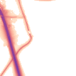 Night-time road noise heatmap for DL10 7PE