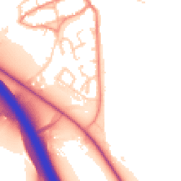 Daytime road noise heatmap for DL10 7RW