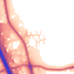 Daytime road noise heatmap for DL10 7TP