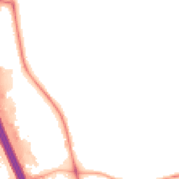 Night-time road noise heatmap for DL10 7TR