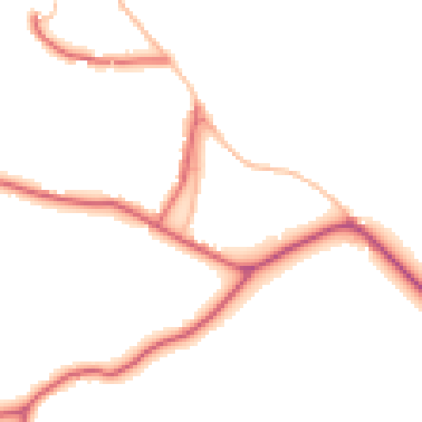 Daytime road noise heatmap for DL12 0AA