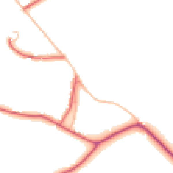 Daytime road noise heatmap for DL12 0AJ