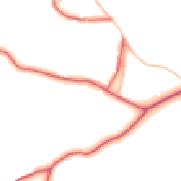 Daytime road noise heatmap for DL12 0AQ