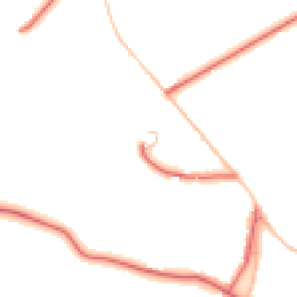 Daytime road noise heatmap for DL12 0AW