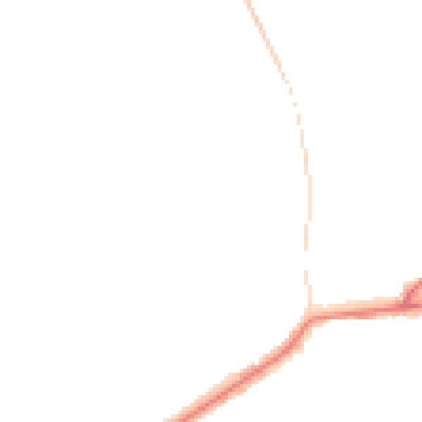 Night-time road noise heatmap for DL12 8DY