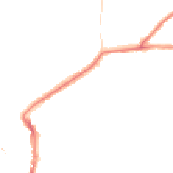 Night-time road noise heatmap for DL12 8GE
