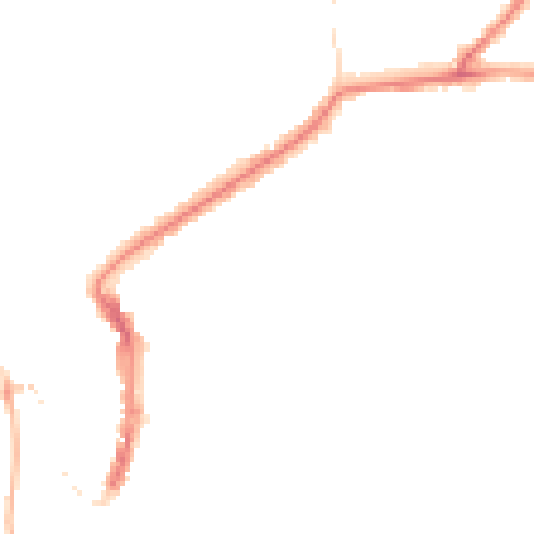 Night-time road noise heatmap for DL12 8HS