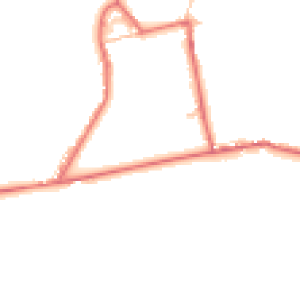 Daytime road noise heatmap for DL14 0AB
