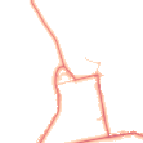 Daytime road noise heatmap for DL14 0AF