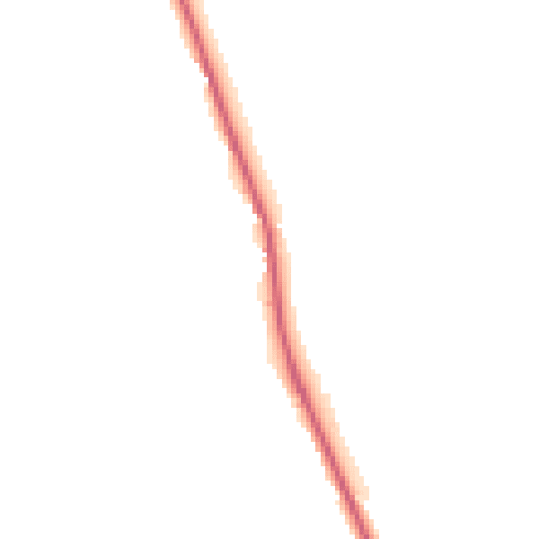 Night-time road noise heatmap for DL14 0BL