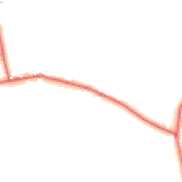 Daytime road noise heatmap for DL14 0DR