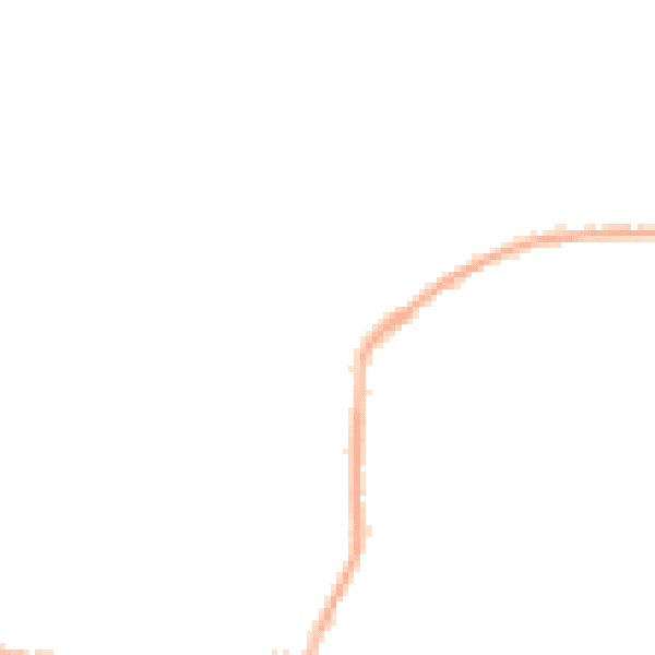 Night-time road noise heatmap for DL14 0HF