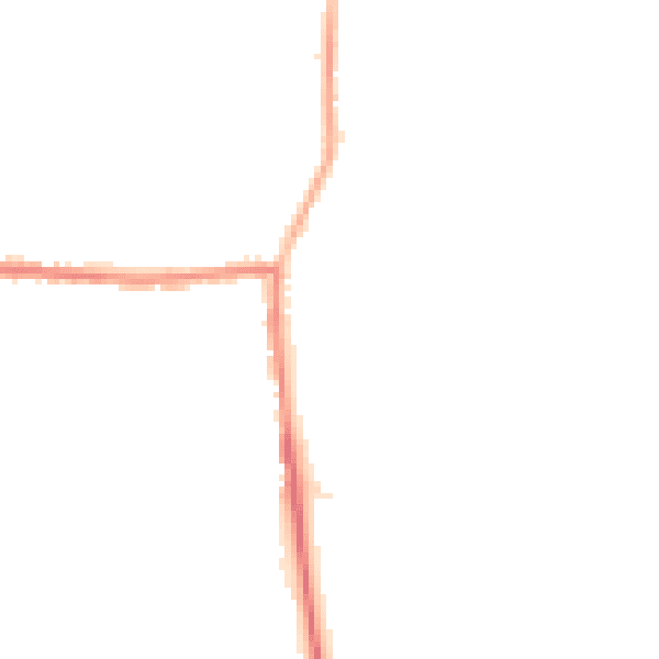 Night-time road noise heatmap for DL14 0JQ