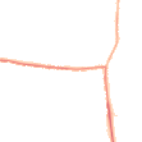 Night-time road noise heatmap for DL14 0LD