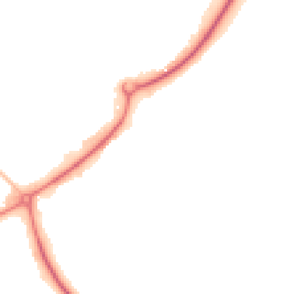 Night-time road noise heatmap for DL14 6RJ