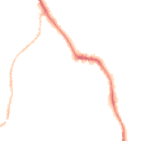 Night-time road noise heatmap for DL14 7BW