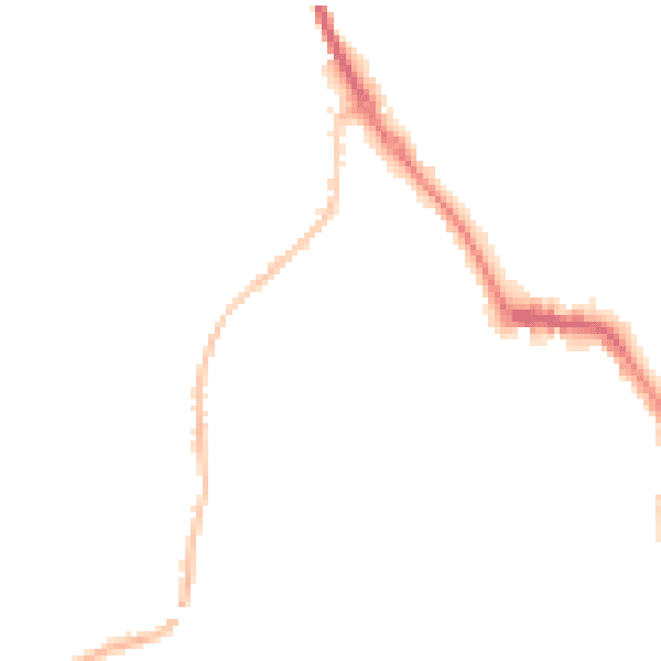 Night-time road noise heatmap for DL14 7DQ