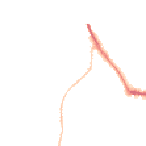 Night-time road noise heatmap for DL14 7QN